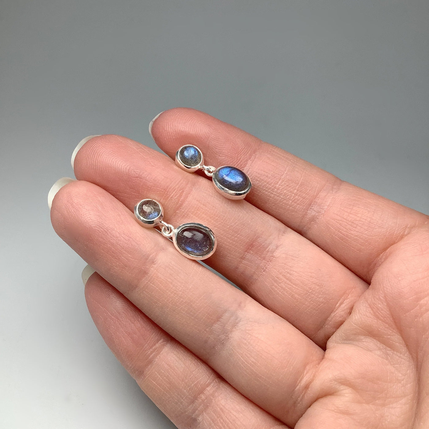 Labradorite Stud Earrings