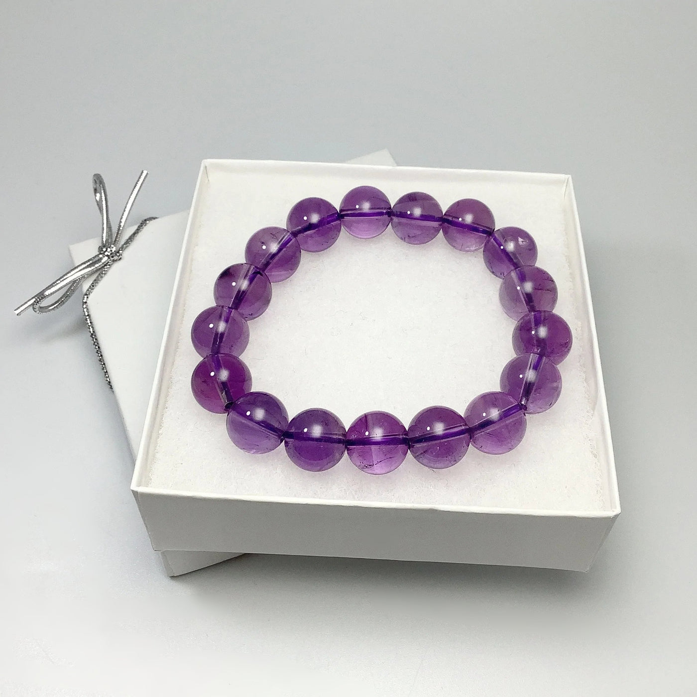 Amethyst Beaded Bracelet - High Quality