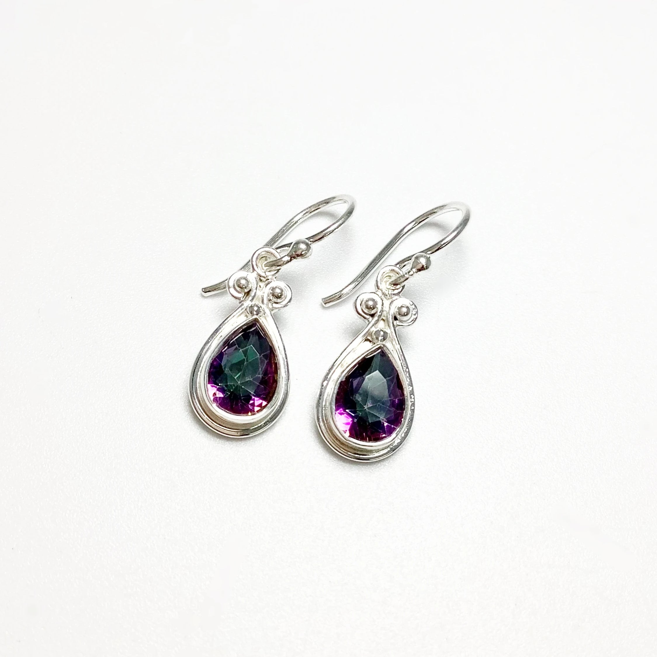 Mystic Topaz Dangle Earrings - Rocks and Gems Canada