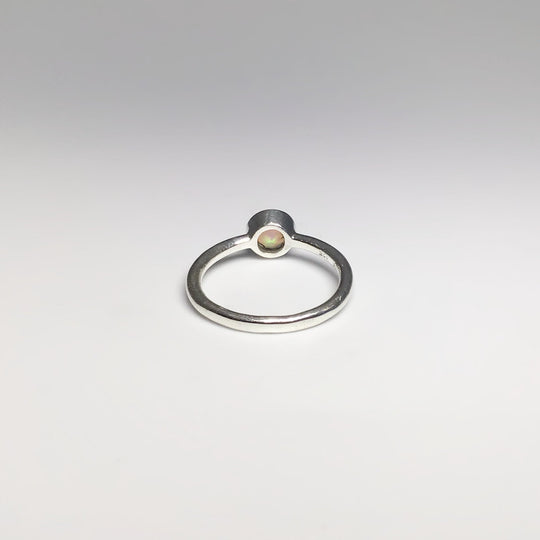Faceted Ethiopian Fire Opal Ring - Rocks and Gems Canada