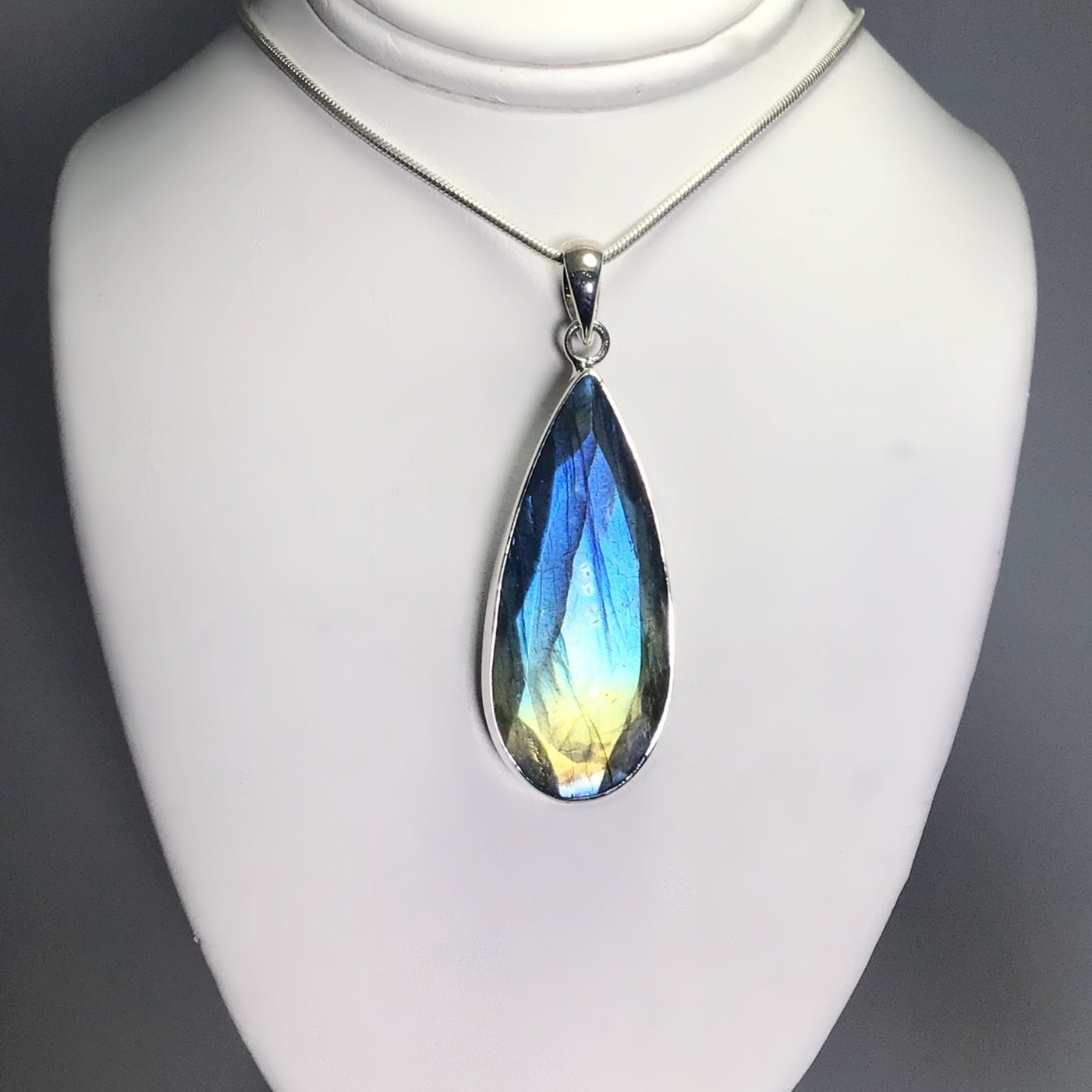 Faceted Labradorite Pendant