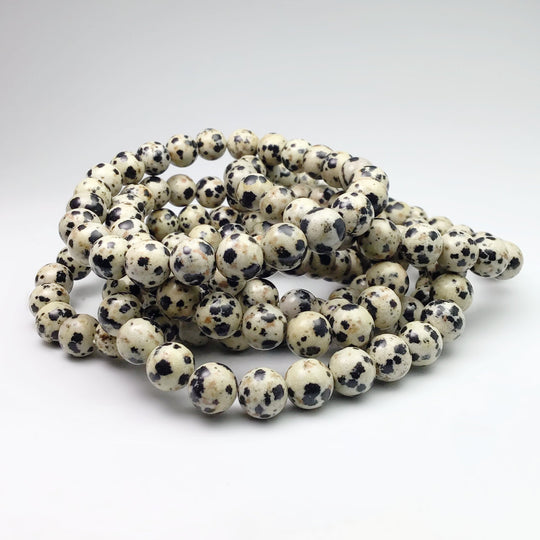 Dalmatian Jasper Beaded Bracelet - Rocks and Gems Canada