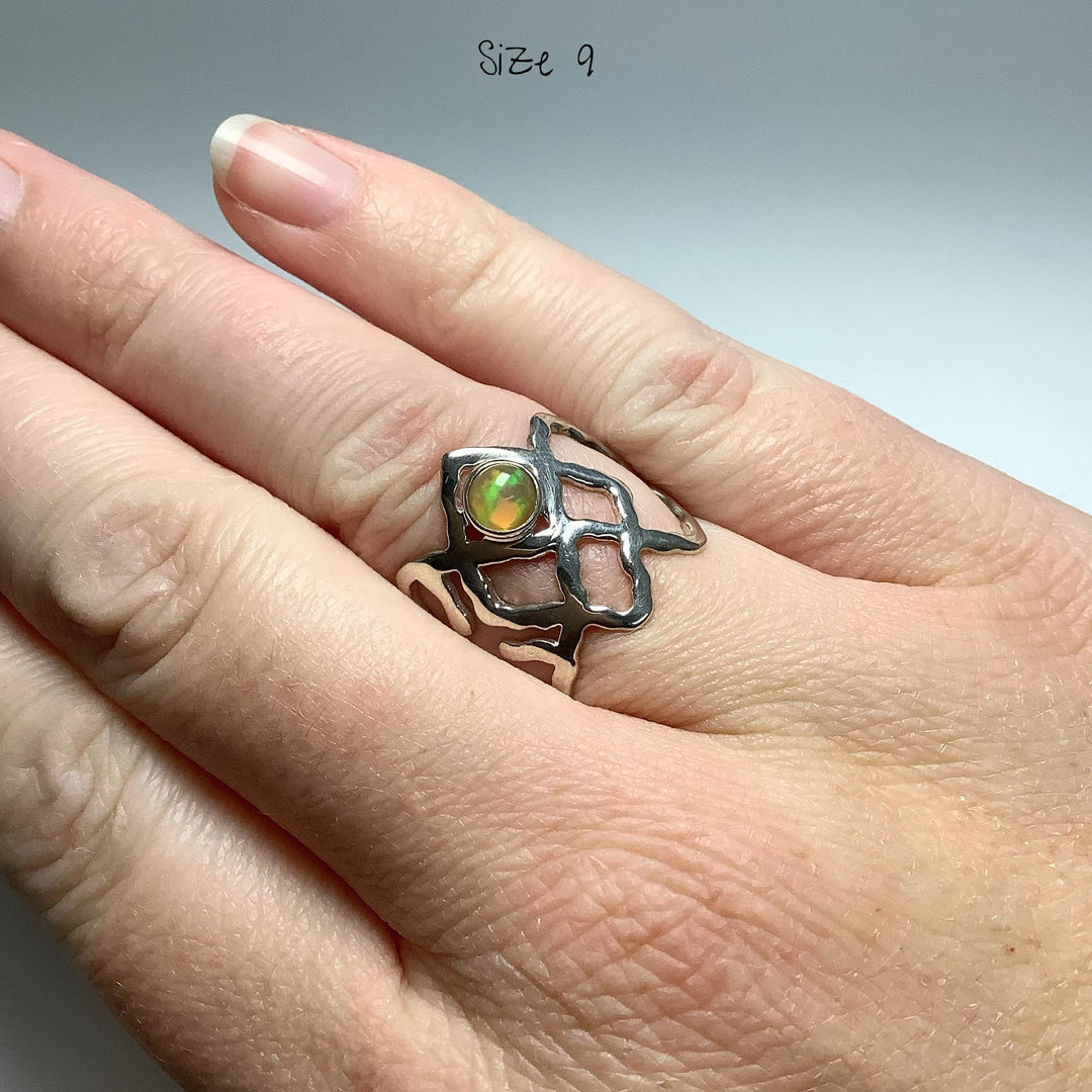 Ethiopian Fire Opal Ring - Rocks and Gems Canada