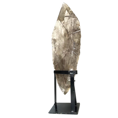 Rutilated Quartz Point On Stand
