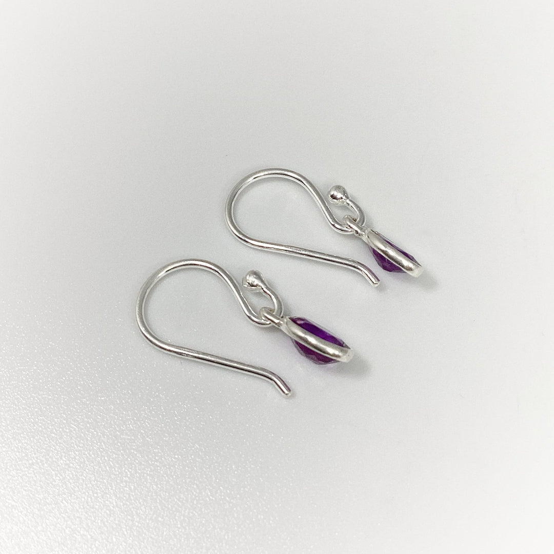 Amethyst Dangle Earrings - Rocks and Gems Canada