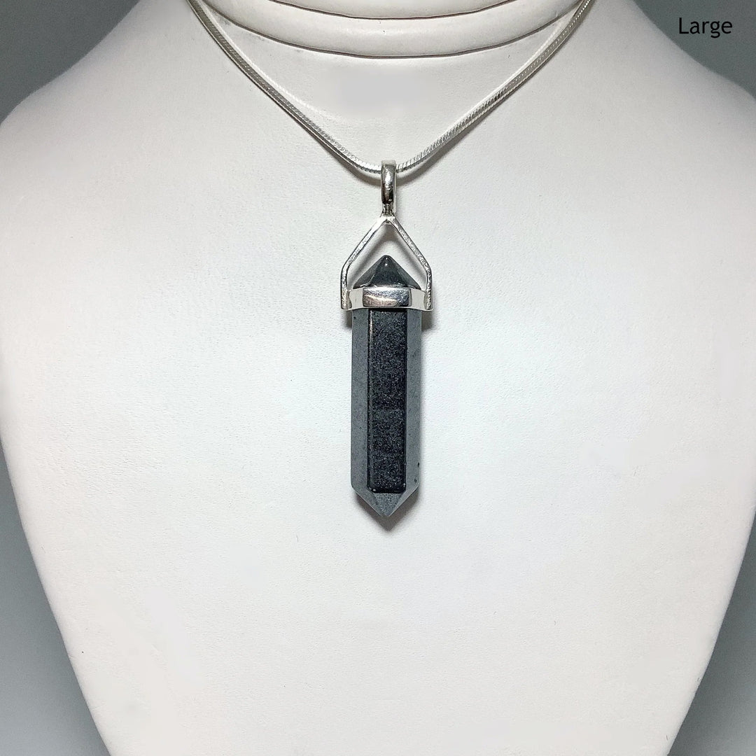 Hematite Double Terminated Point Pendant - Rocks and Gems Canada