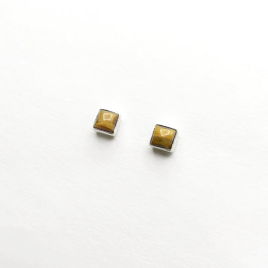 Tiger Eye Stud Earrings - Rocks and Gems Canada