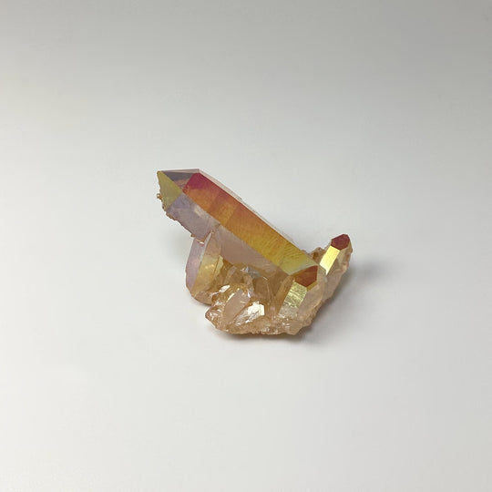 Sunset Aura Quartz Cluster - Rocks and Gems Canada