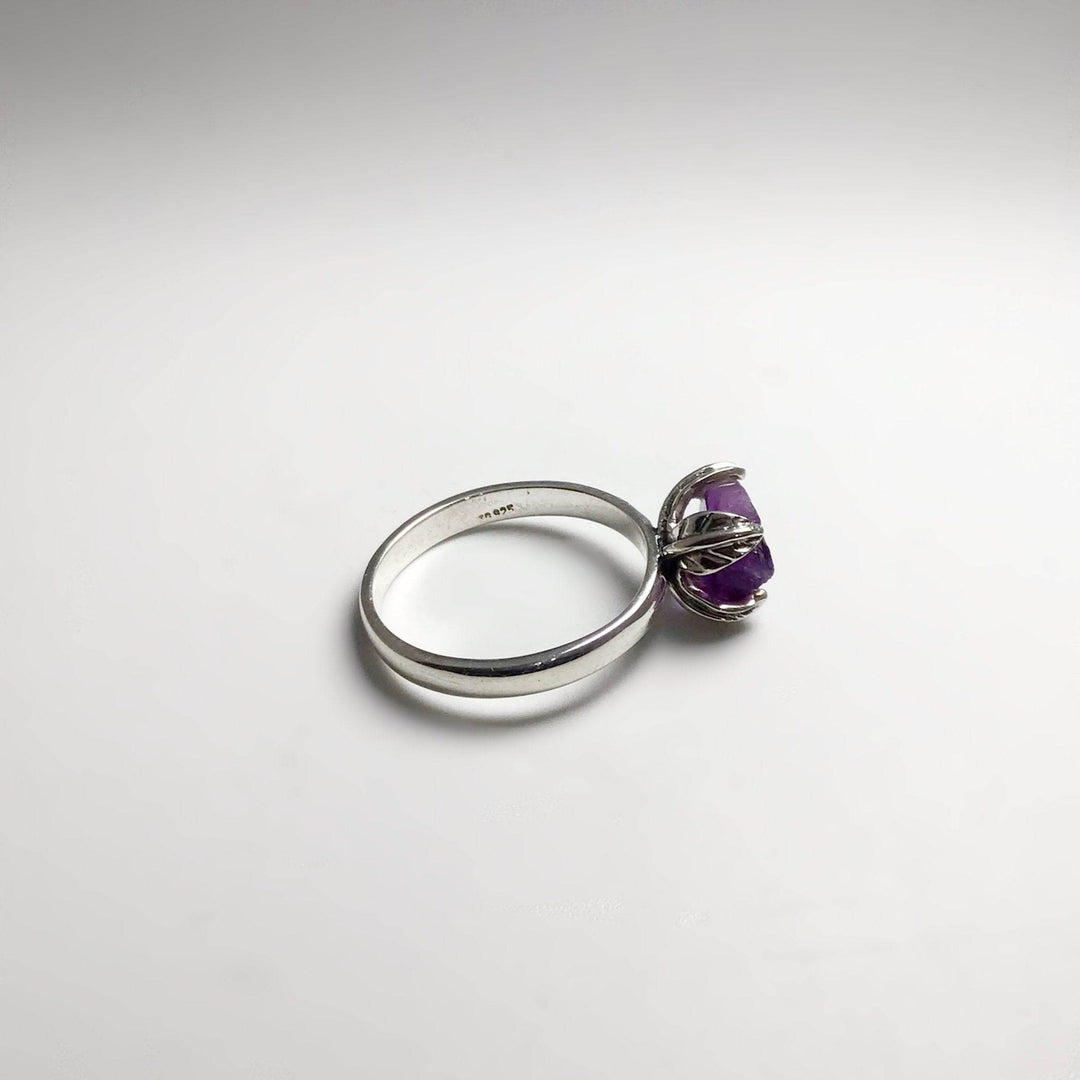 Raw Amethyst Ring - Rocks and Gems Canada