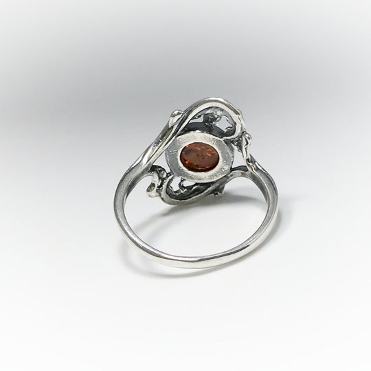 Cognac Amber Ring - Rocks and Gems Canada