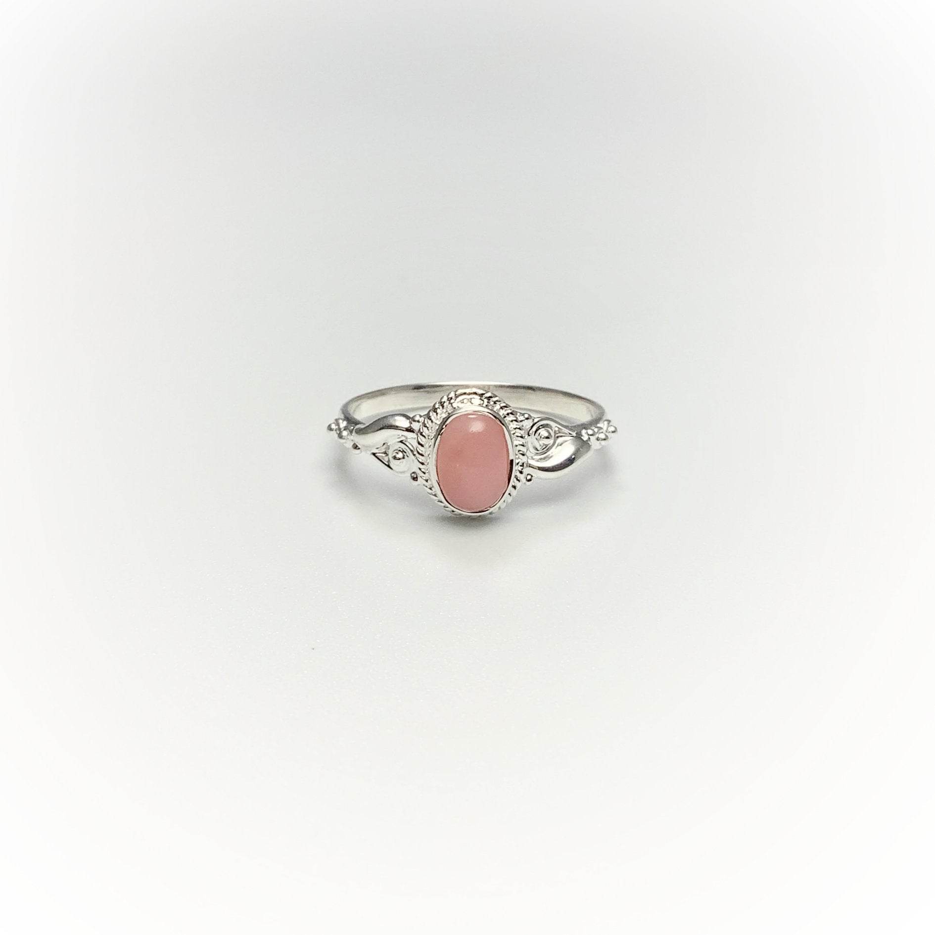 Pink Peruvian Opal Ring – Rocks and Gems Canada