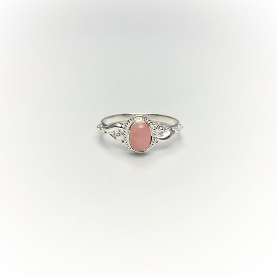 Pink Peruvian Opal Ring - Rocks and Gems Canada