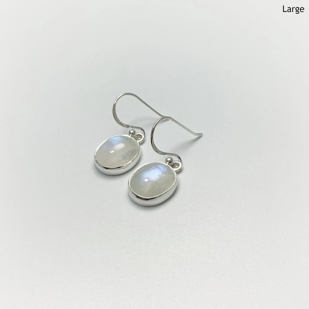 Rainbow Moonstone Dangle Earrings - Rocks and Gems Canada