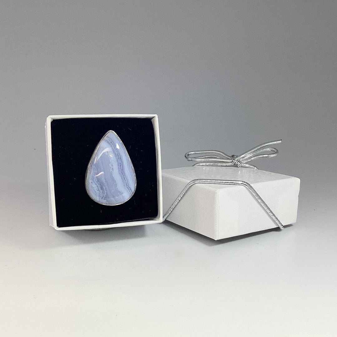Blue Lace Agate Ring - Rocks and Gems Canada