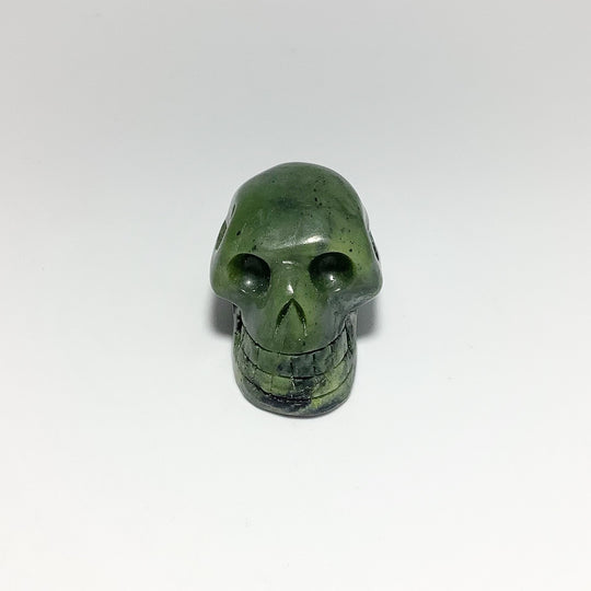 Carved Canadian Jade Skull - Rocks and Gems Canada