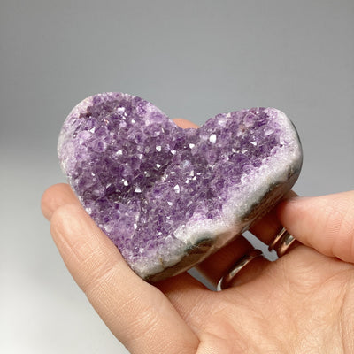 Amethyst Druze Cluster Heart