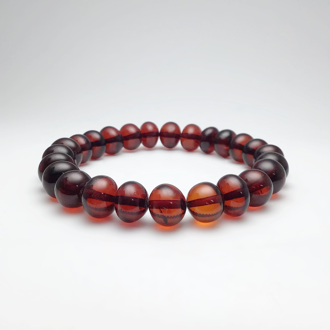 Cognac Amber Beaded Bracelet