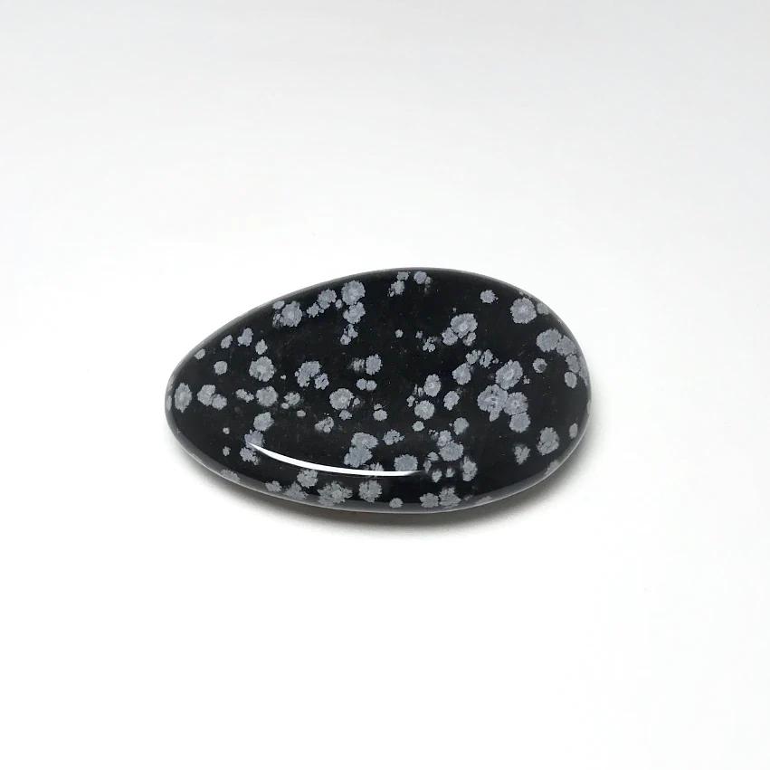 Worry Stone - Snowflake Obsidian