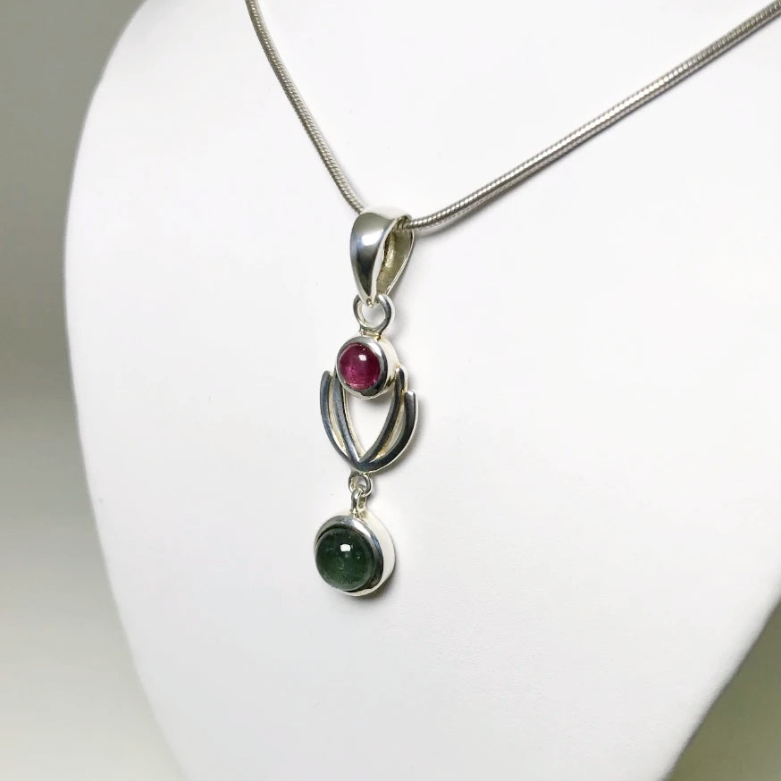 Mixed Tourmaline Pendant - Rocks and Gems Canada