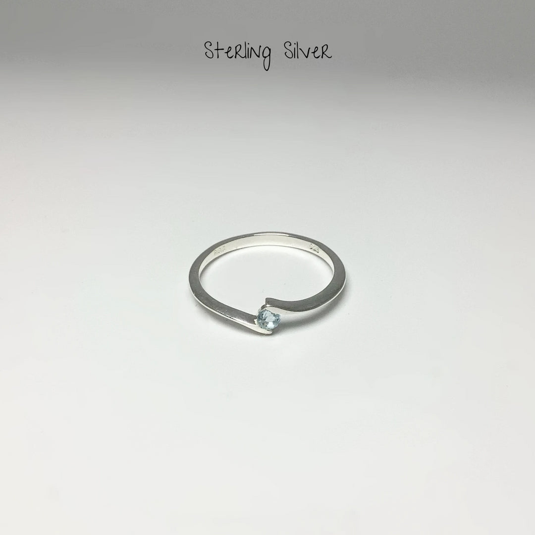 Blue Topaz Ring - Rocks and Gems Canada