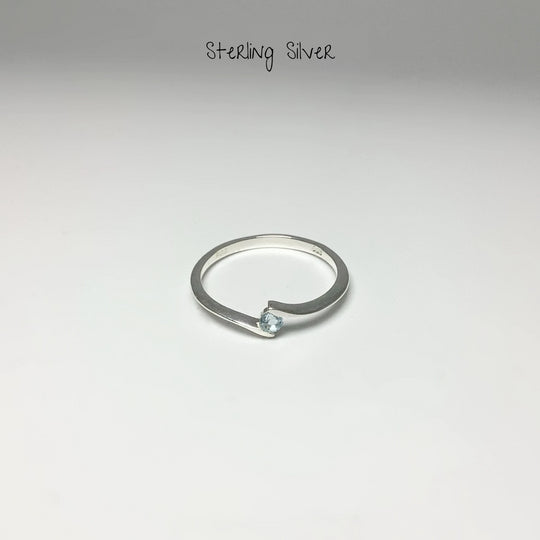 Blue Topaz Ring - Rocks and Gems Canada