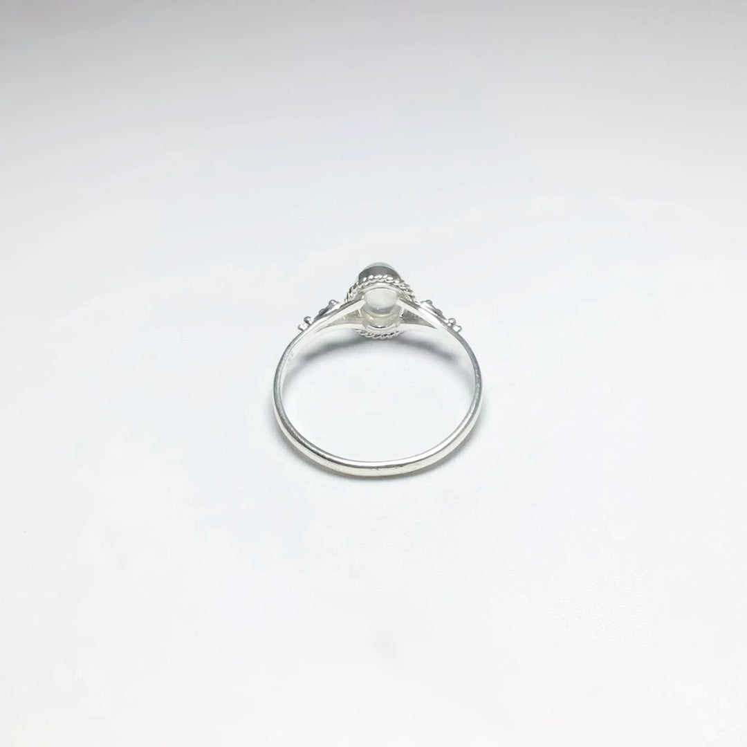 Rainbow Moonstone Ring - Rocks and Gems Canada