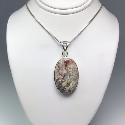 Crazy Lace Agate Pendant