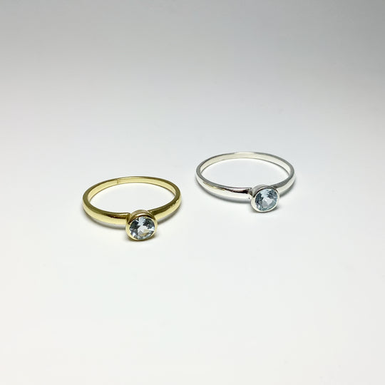 Blue Topaz Ring - Rocks and Gems Canada