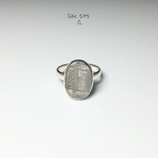 Muonionalusta Meteorite Ring - Rocks and Gems Canada