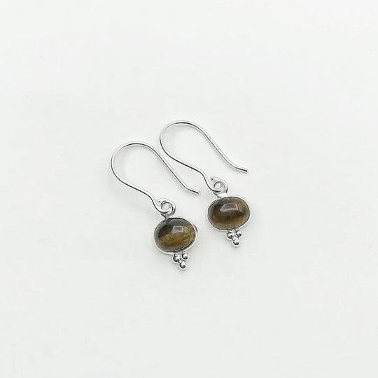 Tiger Eye Dangle Earrings - Rocks and Gems Canada