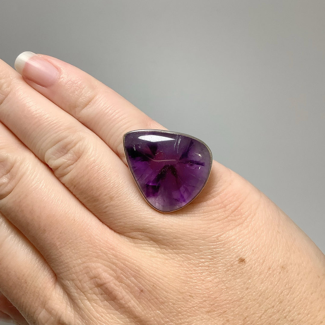 Trapiche Amethyst Ring - Rocks and Gems Canada