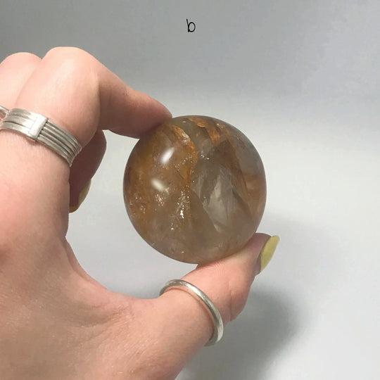 Dark Golden Hematoid Quartz Tumble - Rocks and Gems Canada