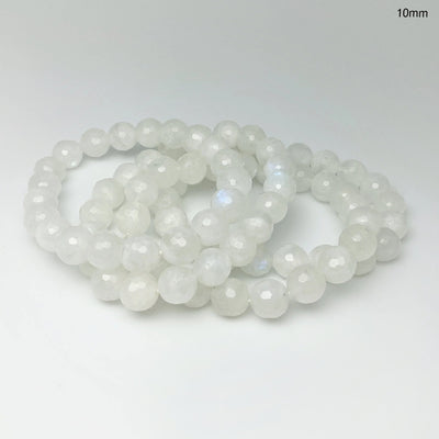 Moonstone Faceted Beaded Bracelet