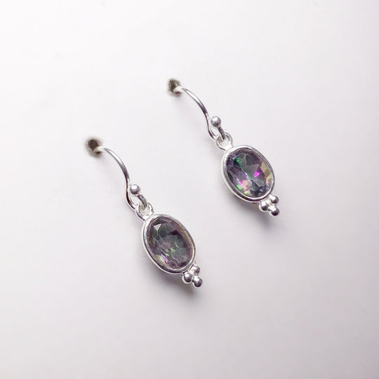 Mystic Topaz Dangle Earrings - Rocks and Gems Canada