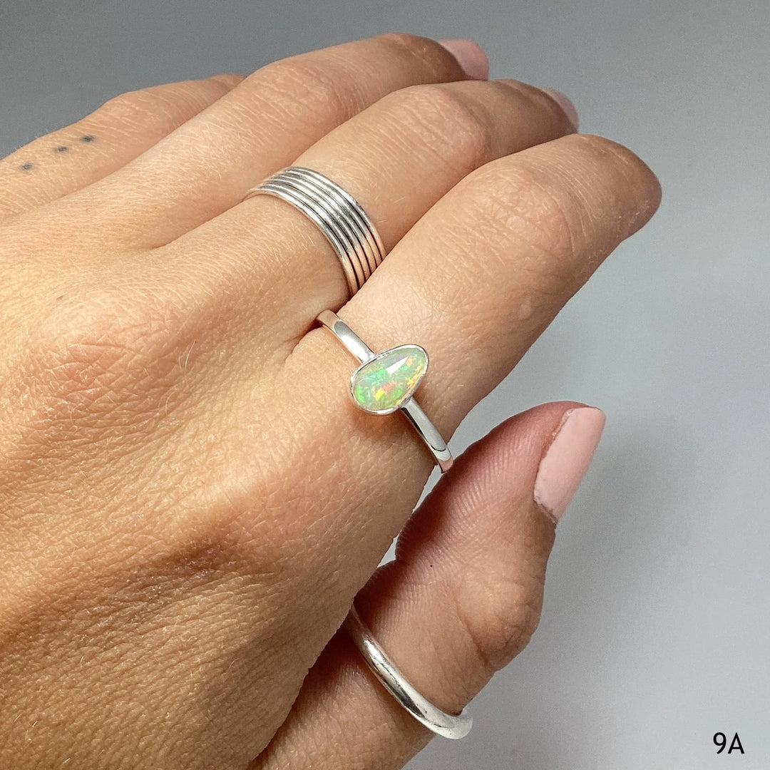 Faceted Ethiopian Fire Opal Ring - Rocks and Gems Canada