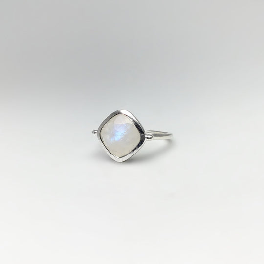 Rainbow Moonstone Ring - Rocks and Gems Canada
