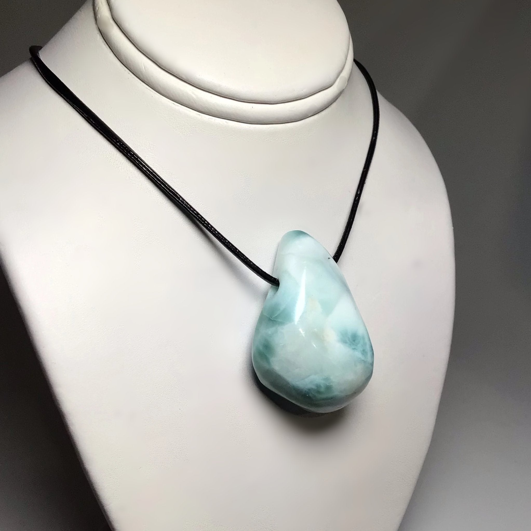Larimar Drilled Pendant - Rocks and Gems Canada