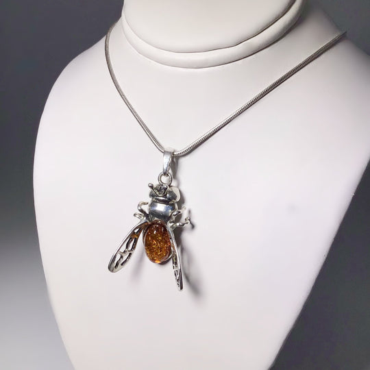 Cognac Amber Pendant - Rocks and Gems Canada