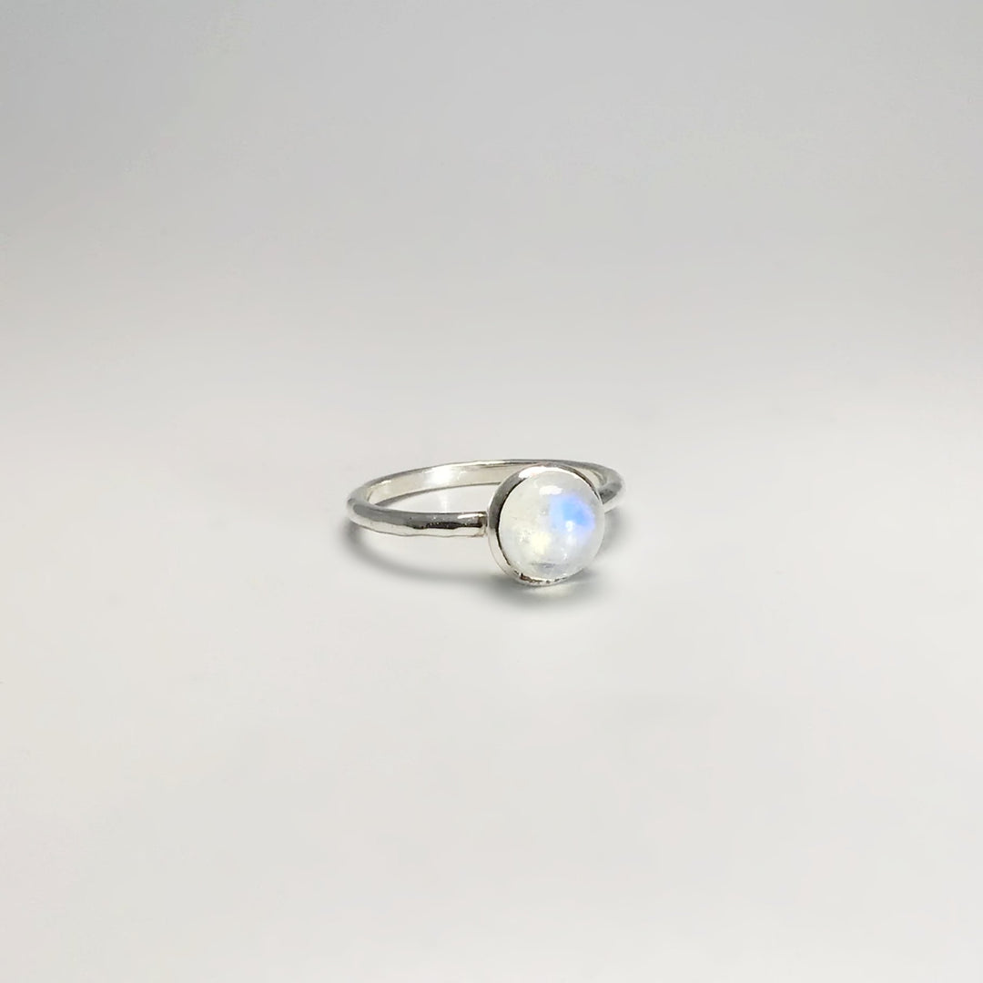 Rainbow Moonstone Ring - Rocks and Gems Canada