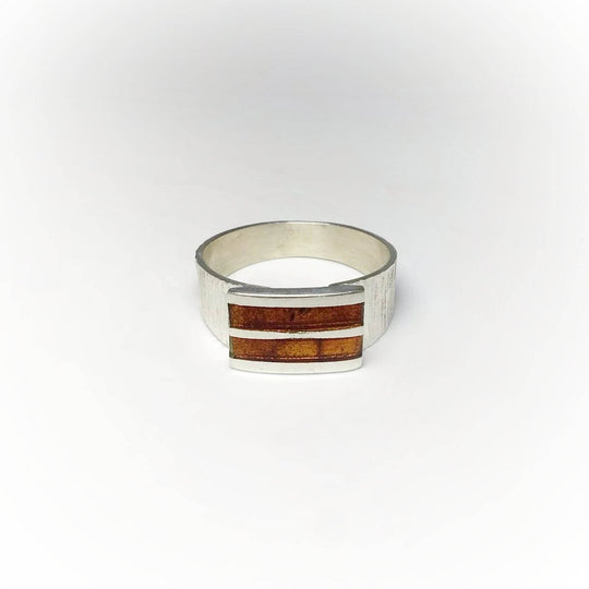 Cognac Amber Ring - Men&