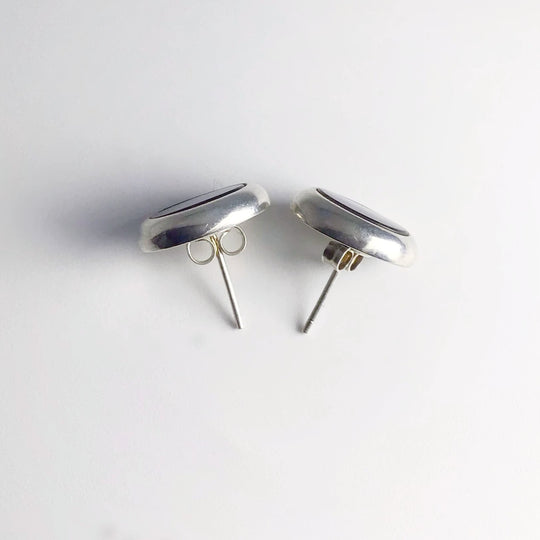 Alberta Ammolite Stud Earrings - Rocks and Gems Canada