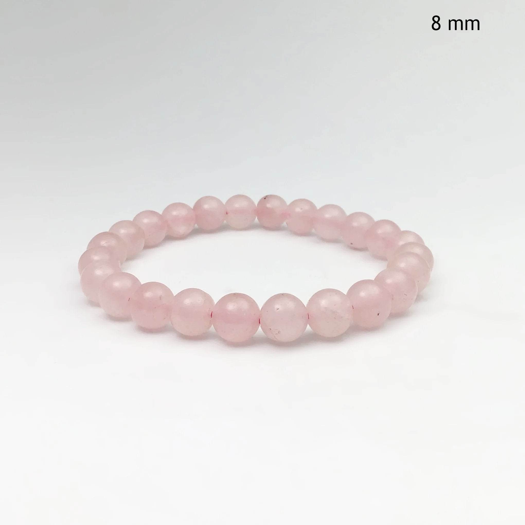 Rose Quartz Beaded Bracelet – Rocks and Gems Canada