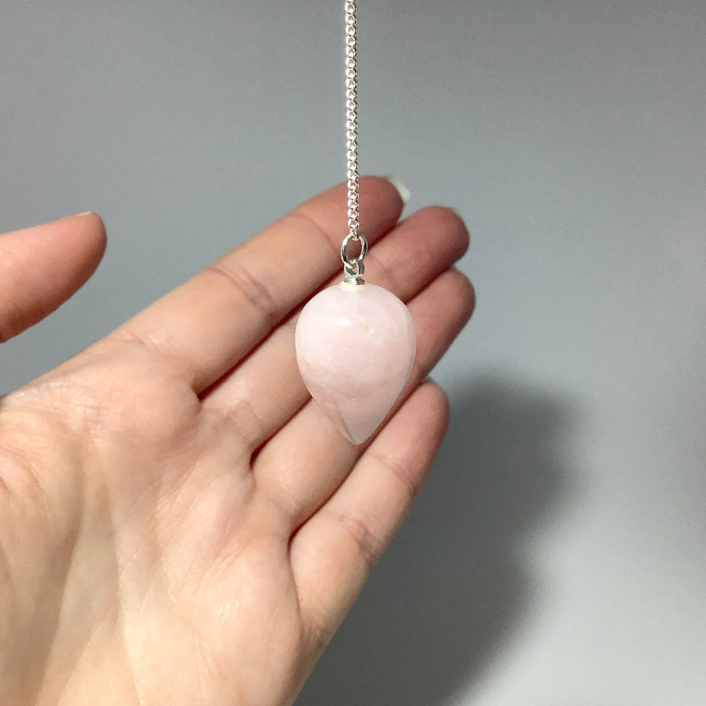 Rose Quartz Teardrop Pendulum