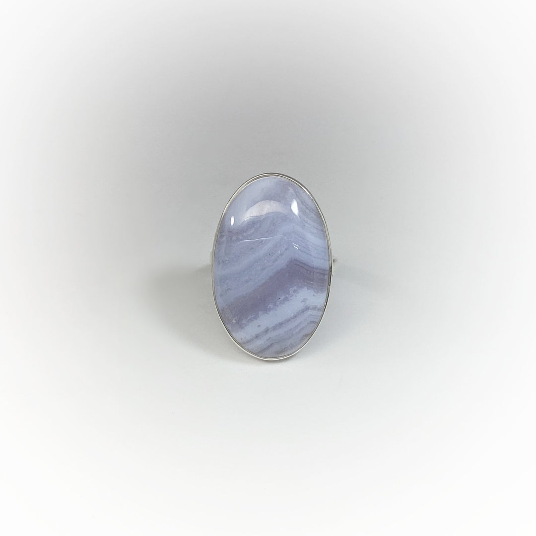 Blue Lace Agate Ring - Rocks and Gems Canada