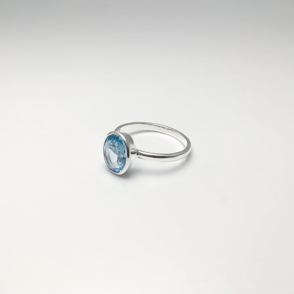 Blue Topaz Ring - Rocks and Gems Canada