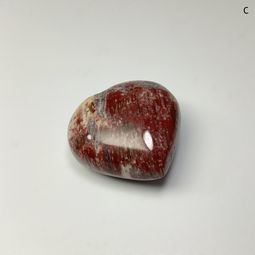 Petrified Wood Heart - Rocks and Gems Canada