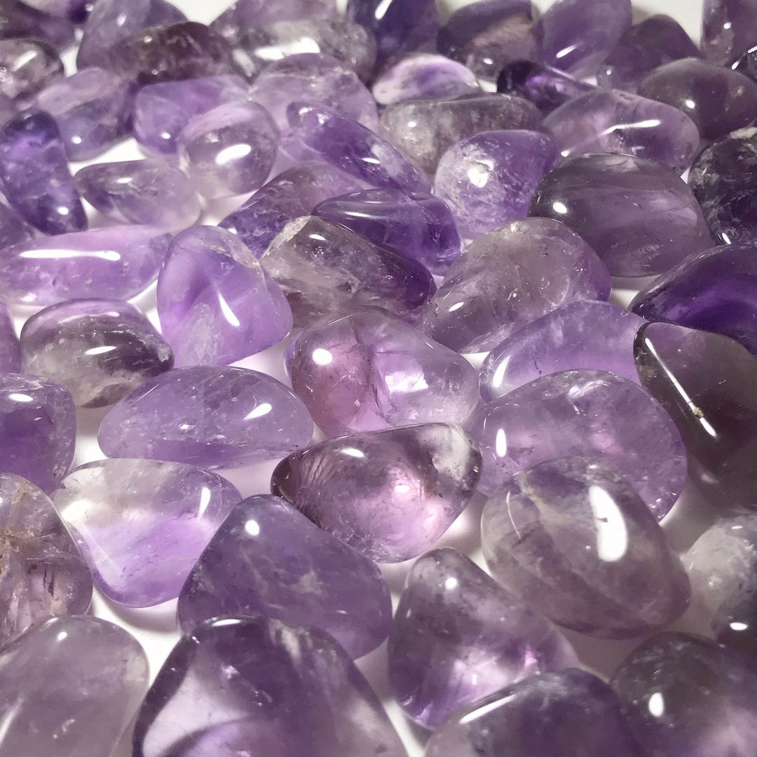 Amethyst Small Tumbles Pouch - Rocks and Gems Canada