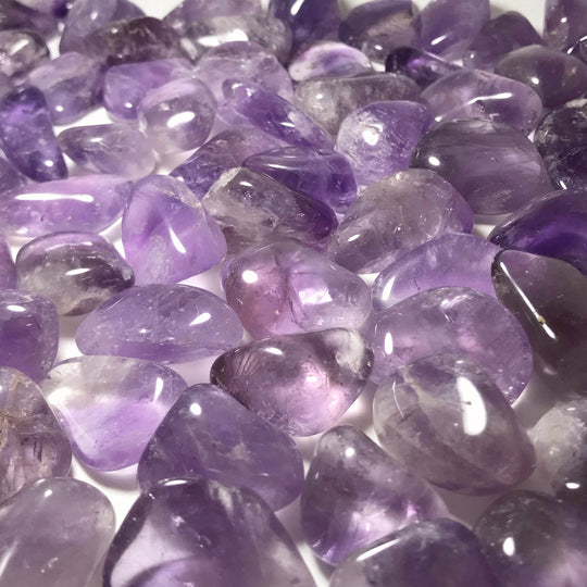 Amethyst Small Tumbles Pouch - Rocks and Gems Canada