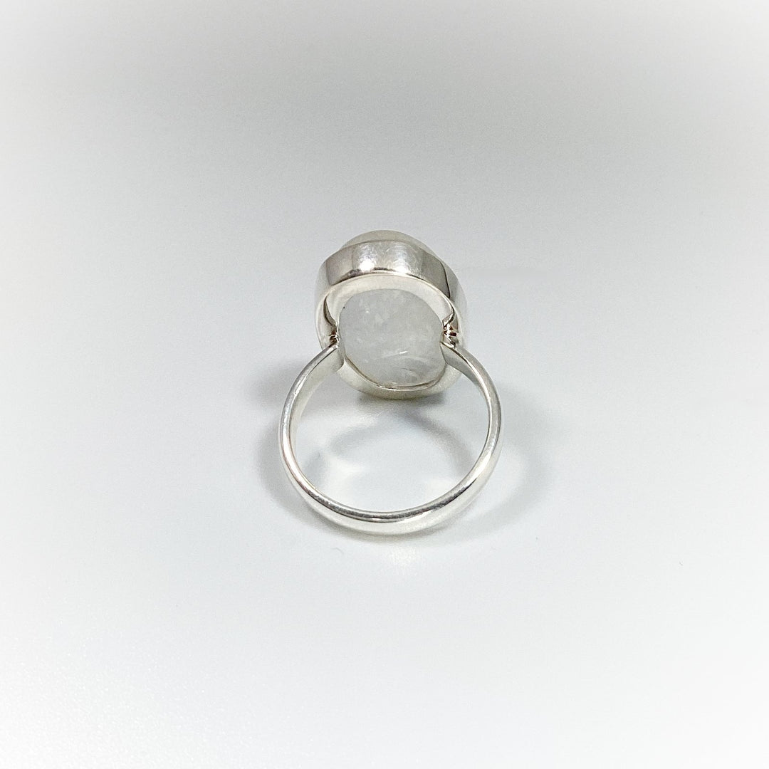 Rainbow Moonstone Ring - Rocks and Gems Canada