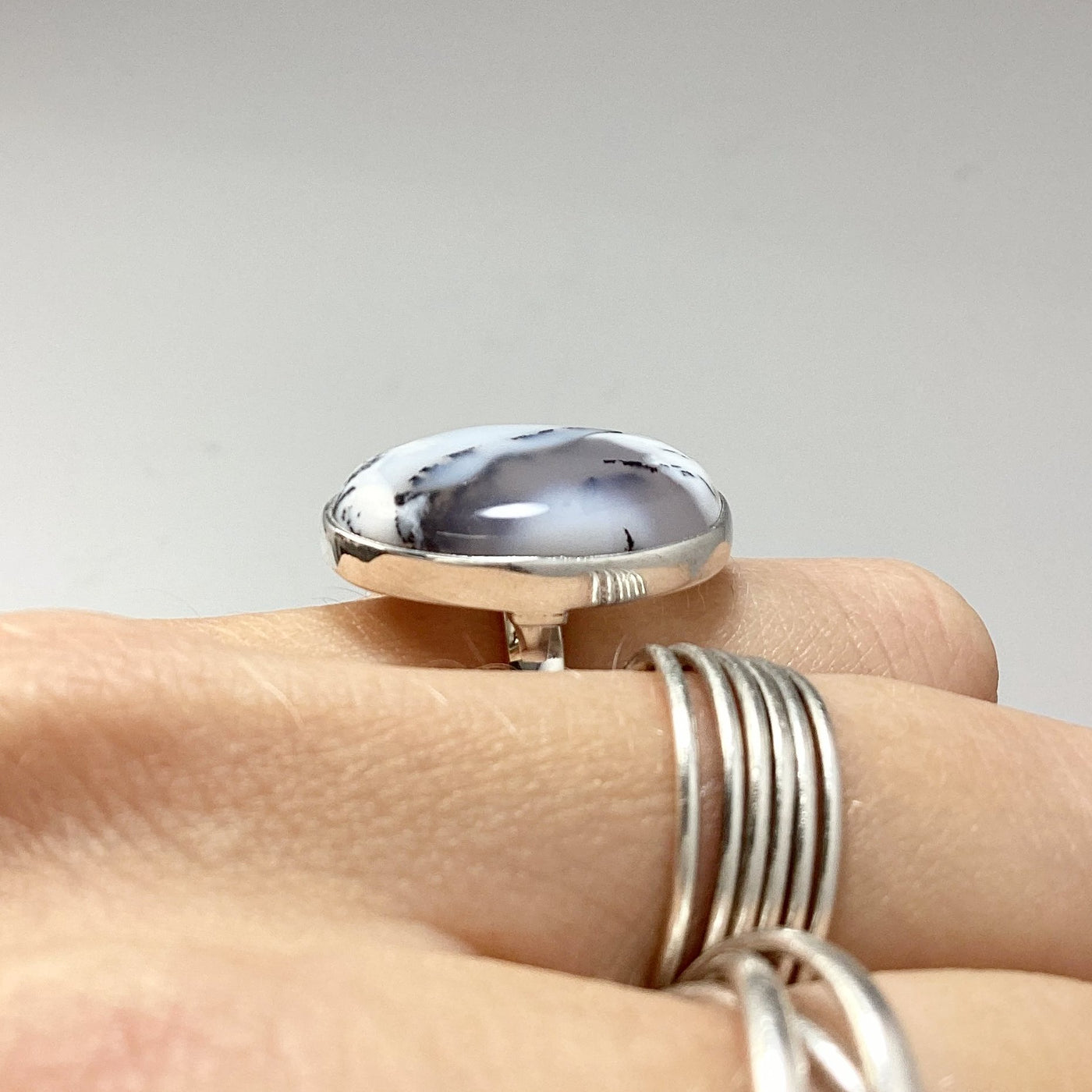 Dendritic Opal Ring